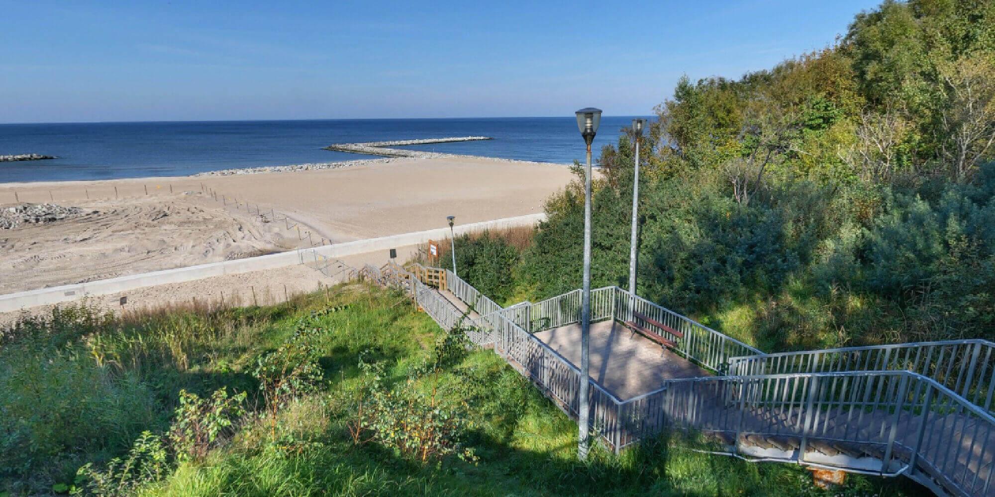 Zejście na plażę